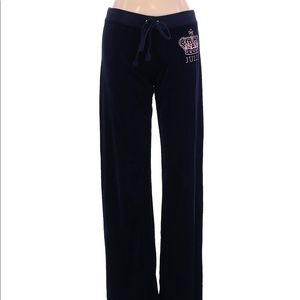 Juicy Couture Navy Velour Track Pants